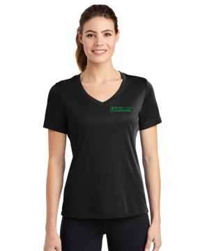 Ladies Short Sleeve V-Neck Tee