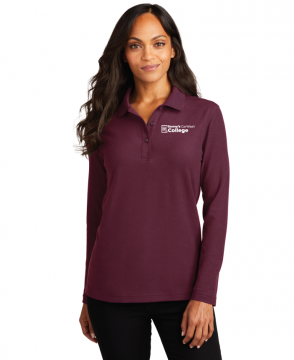 Ladies Silk Touch Long Sleeve Polo